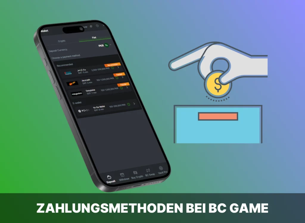  Zahlungsmethoden bei BC Game